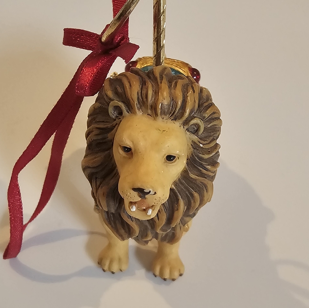 Carousel LION ELEPHANT RABBIT/ HARE Hanging Christman Ornaments 3 pieces - Picture 4 of 10